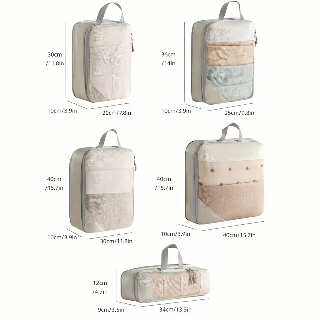 Trav Buddy™ Zip Shrink Packing Cubes
