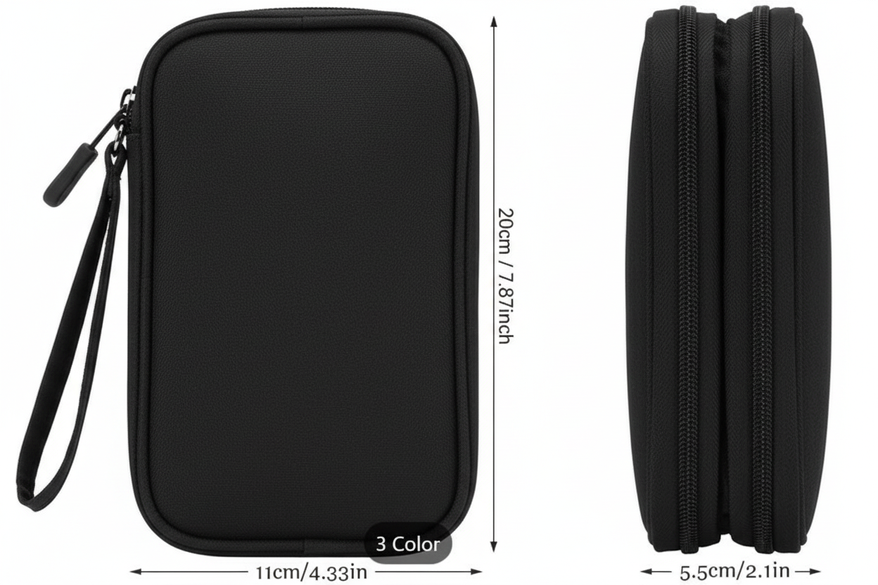 Black travel bag