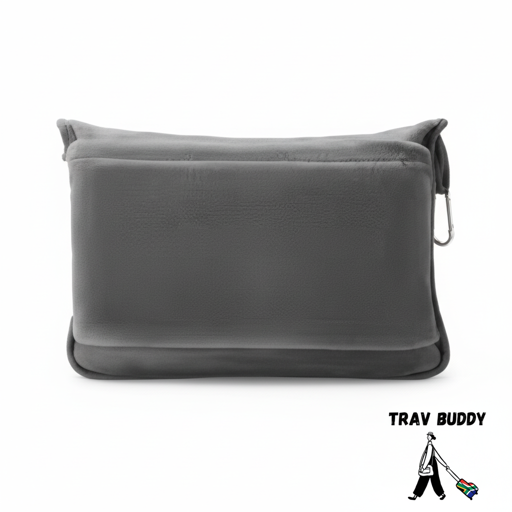 Grey Travel Bag with Trav Buddy Logo